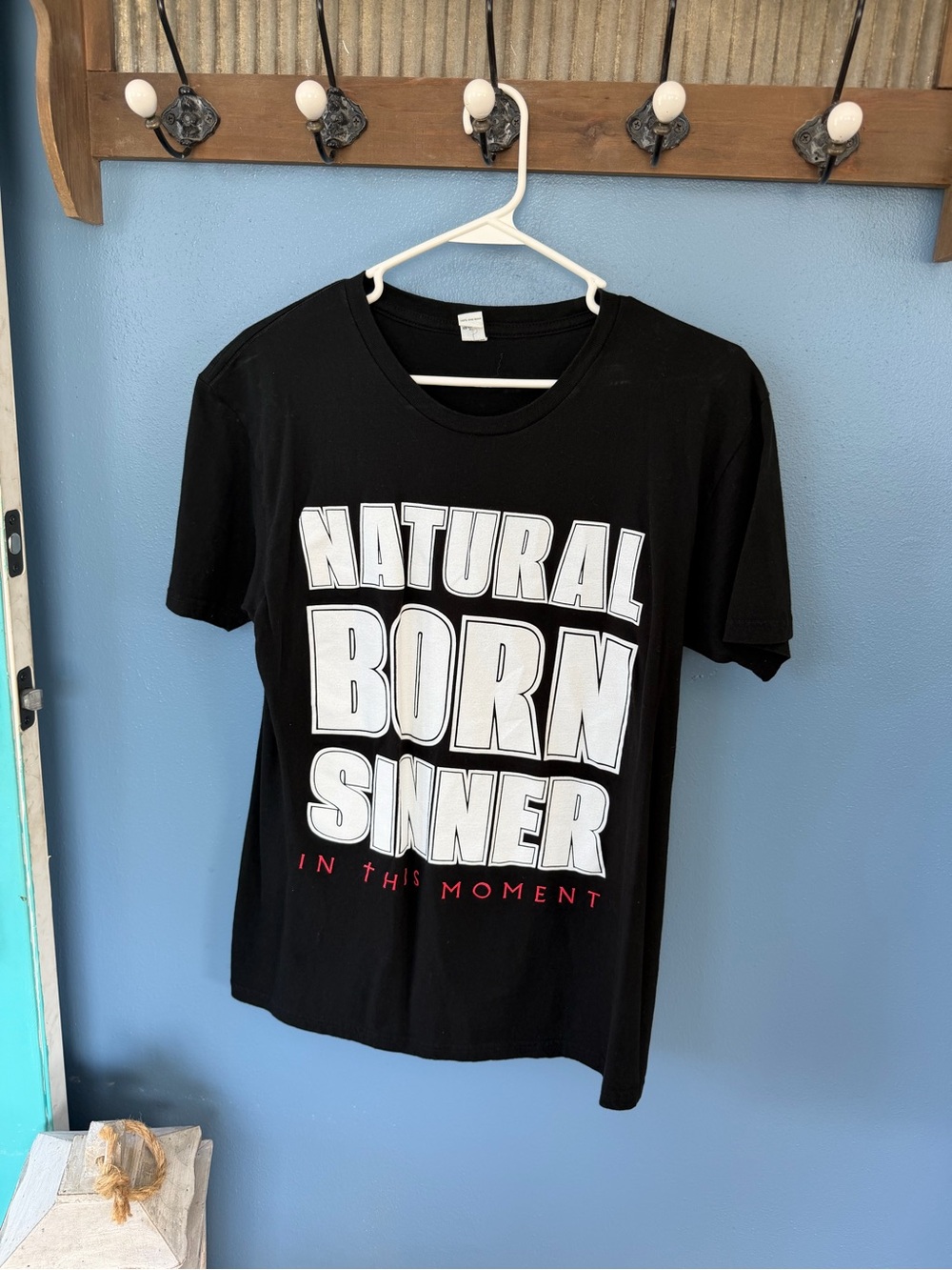 Black Graphic Tee - Natural Born Sinner